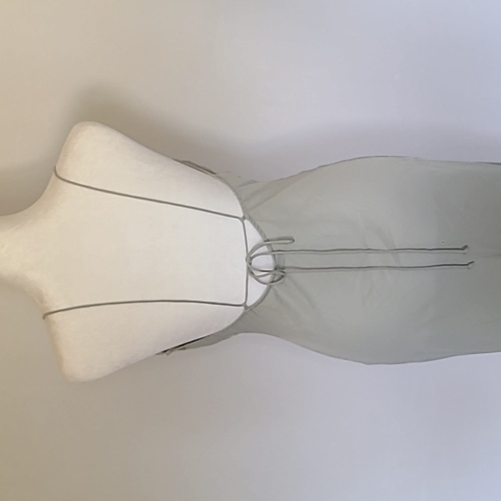 Abercrombie & Fitch Sage Green Slip Midi Dress - Picture 4 of 11